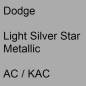 Preview: Dodge, Light Silver Star Metallic, AC / KAC.